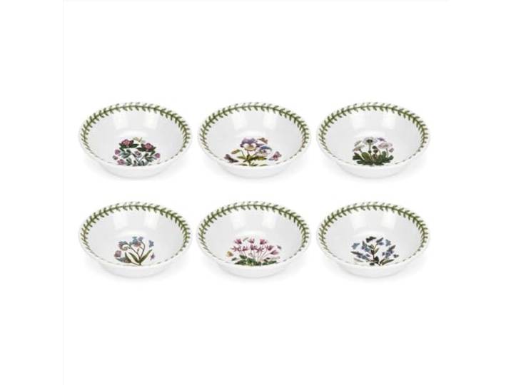 Portmeirion Botanic Garden Mini-Schüssel 12,7 cm 6 Stück, Keramik, Steingut, Garten, Blumen, 17.31 fl.oz, Schüssel, 6er-Set