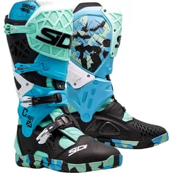 Sidi Crossair X Messy, Stiefel - Mint-Grün/Hellblau/Schwarz/Weiß - 47 EU