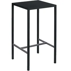 Eckiger Stehtisch Seaside 60x60x110 cm schwarz