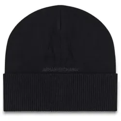 A|X Armani Exchange für Damen. XW001445AF11896UC001 Schwarze Wollmütze (OSFA), Wolle