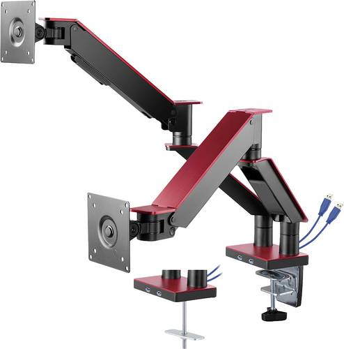 My Wall HL 25-2L Monitor-Tischhalterung 2 Display(s) 43,2cm (17") - 88,9cm (35") Schwarz Drehbar