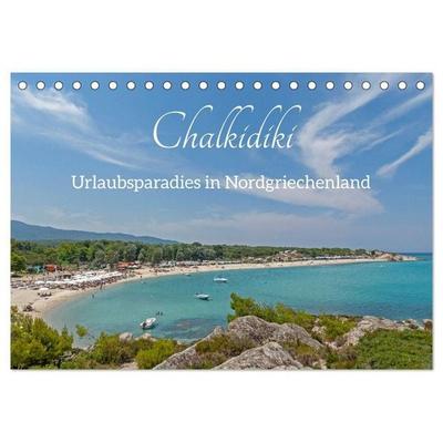 Chalkidiki - Urlaubsparadies in Nordgriechenland (Tischkalender 2027 DIN A5 quer), CALVENDO Monatskalender