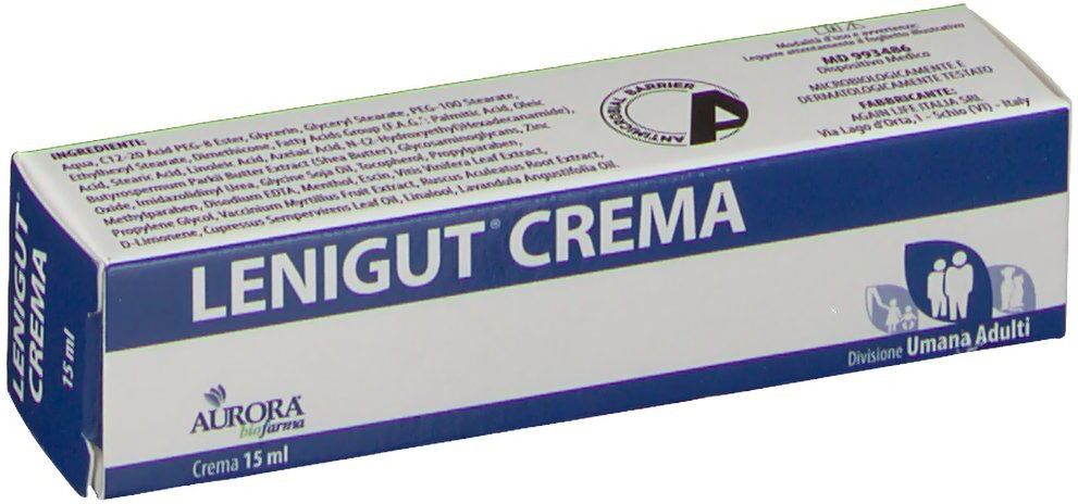 AURORA BIOFARMA Srl Aurora Biofarma, Lenigut Crema, 15 ml