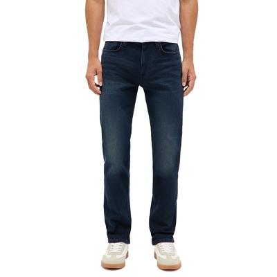 Slim-fit-Jeans MUSTANG "Herren Style Orlando Slim", Herren, Gr. 36, Länge 34, blau (983 dunkelblau), Denim/Jeans, 98% Baumwolle, 2% Elasthan, unifarben, slim fit, Jeans Slim-fit-Jeans