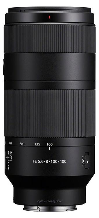 Sony FE 100-400 mm F5.6-8 OSS, Teleobjektiv, 15/10, 100 - 400 mm, Bildstabilisator, Sony E, Autofokus