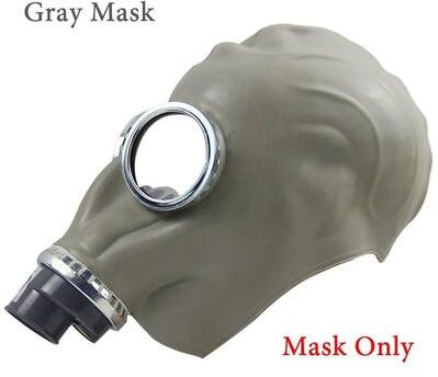 Uplift Picks Full Face Gas Mask Respirator With RD40 Filter Port For Chemical Protection gray Mask