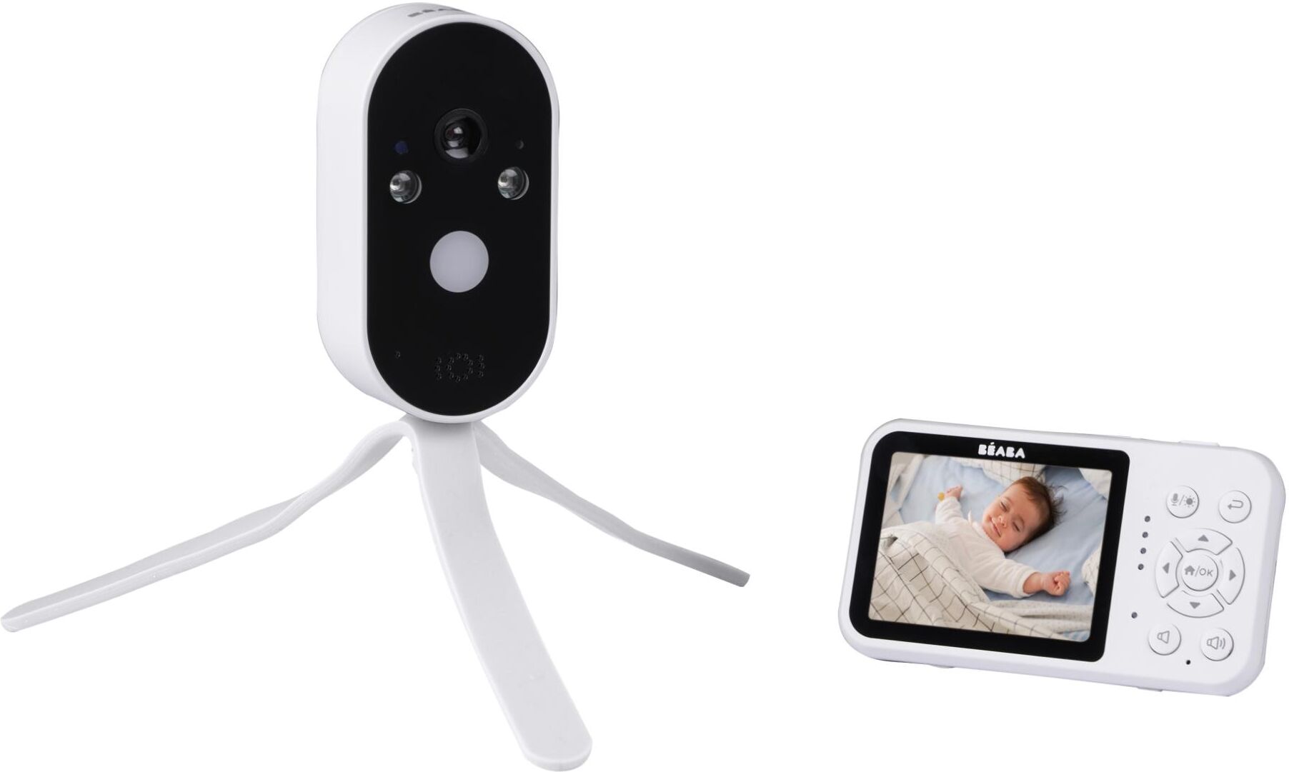 Béaba Vigilabebés video 2,8" Zen Travel. Blanco
