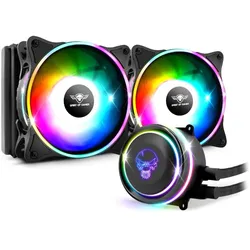 Spirit Of Gamer Kit Watercooling Liquidforce RGB - 240mm (Noir), CPU Wasserkühler, Schwarz