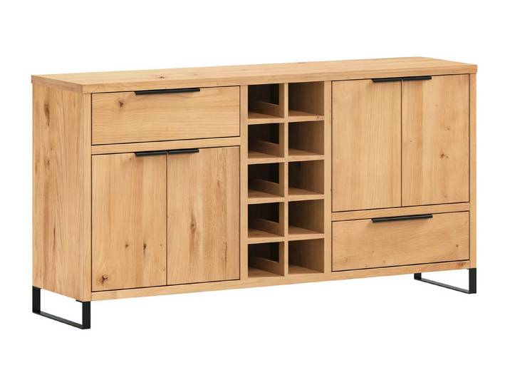 massivum Sideboard Sydney 160cm Wildeiche Kommode Wohnzimmer Schrank Möbel (13 St)