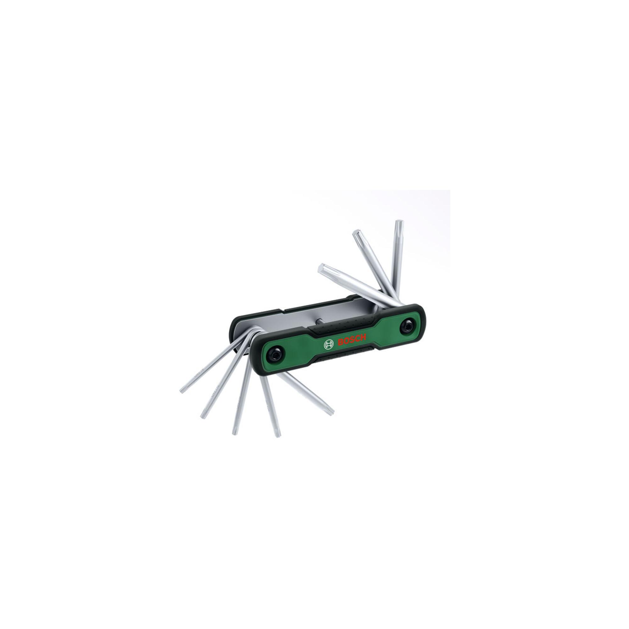 BOSCH Handwerkzeuge Klappbares 8-in-1-TX-Schlüssel-Set (1600A039L8)