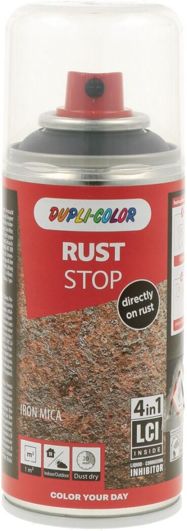 european aerosols DUPLI-COLOR RUST STOP Eisenglimmer schwarz, schwarz, 150 ml