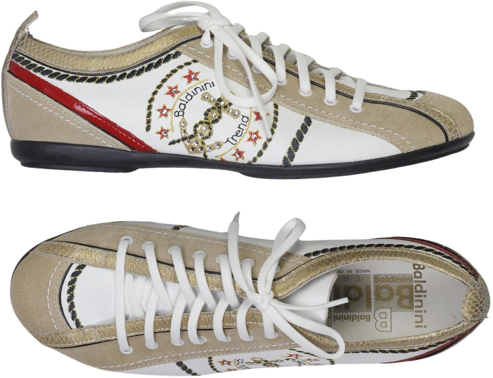 Baldinini Damen Sneaker, Mehrfarbig, Gr. EU 39, kein / Etikett - Second Hand