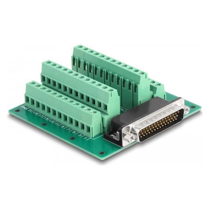 Delock D-Sub HD 44 Pin St zu Terminalblock für Hut (66915)