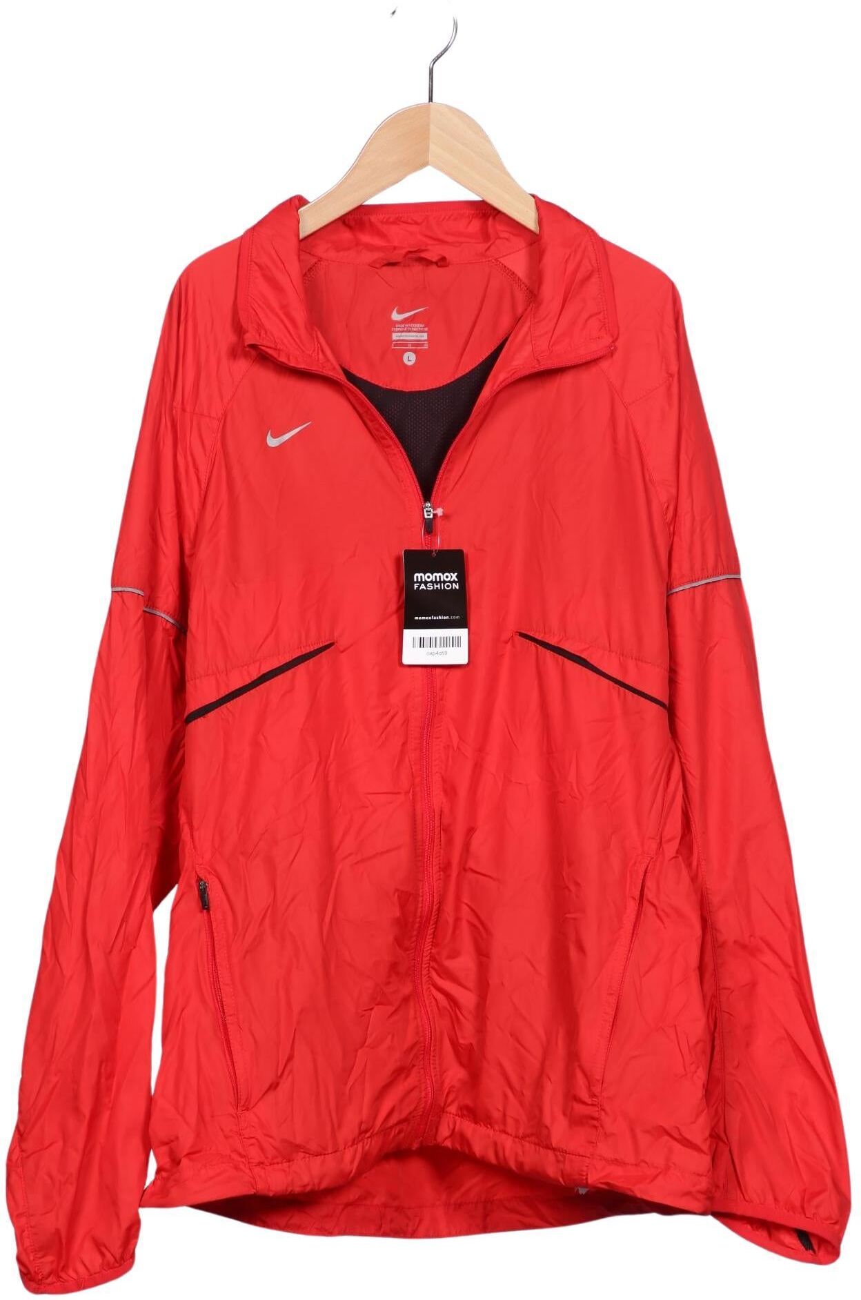 Nike Herren Jacke, Rot, Gr. L, Synthetik - Second Hand