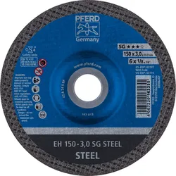 PFERD TOOLS Trennscheibe EH gekröpft Leistungslinie SG STEEL für Stahl - 61323122
