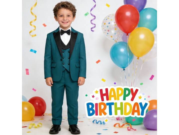 Nouveauté Aqua Boys costumes 4 pièces cérémonie de remise des diplômes classique Slim Fit smoking scène Performance porter livraison rapide ensemble de costume