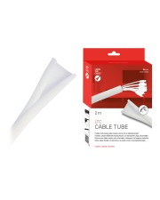 Label-the-cable LTC CABLE TUBE Kabelschlauch 2 m weiß Schutzschlauch (LTC 5120)