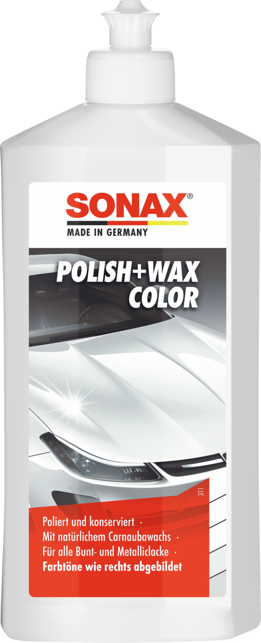 Sonax Lackpolitur Polish+wax Color Weiß [500 Ml] 02960000 0.5l