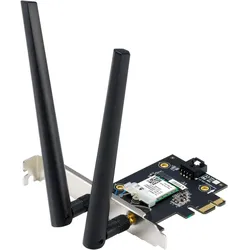 ASUS PCE-BE6500 (Mini PCI Express), Netzwerkkarte, Schwarz, Silber