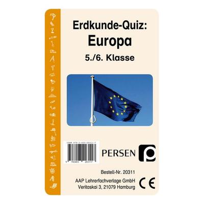 Erdkunde-Quiz: Europa, Game von Klara Kirschbaum,Luise Welfenstein, Persen Verlag in der AAP Lehrerwelt GmbH, 978-3-403-20311-7