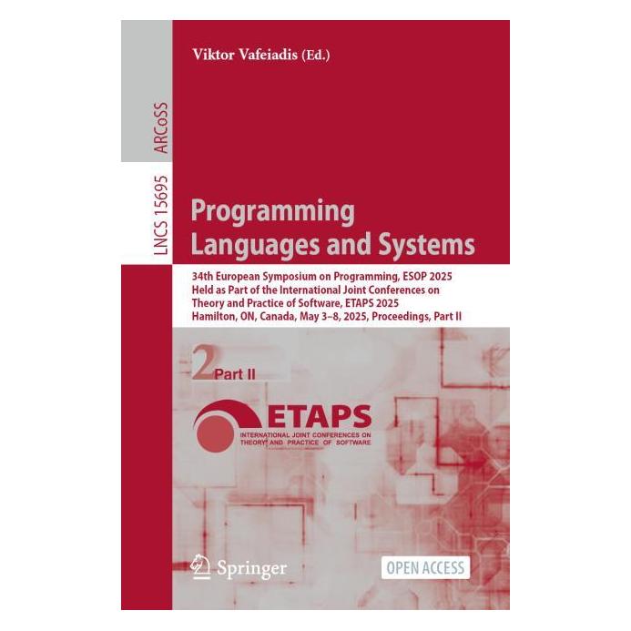 Springer Programming Languages and Systems (Englisch, Softcover, Viktor Vafeiadis) (56630999)