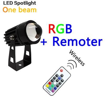 Multisell Products Hub RGB Landscape Lighting, Waterproof One Beam Light, Red Green Blue Wall Light rgb Remote 9w