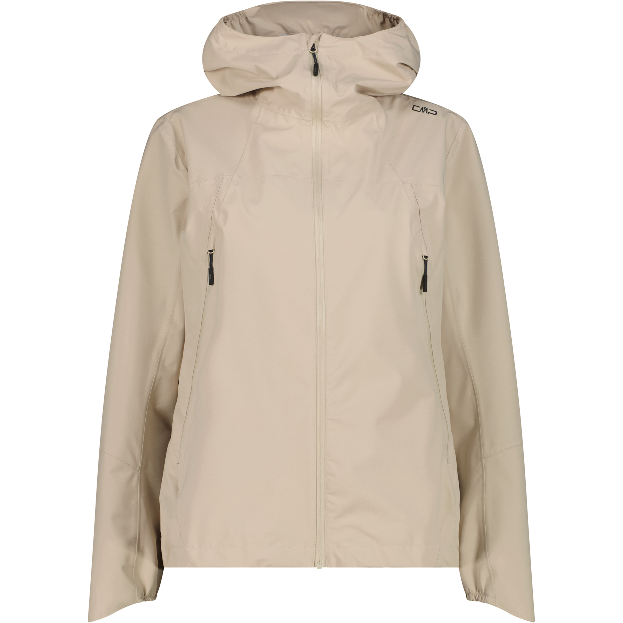 CMP Damen Regenjacke beige Größe L Trekking Wasserdicht