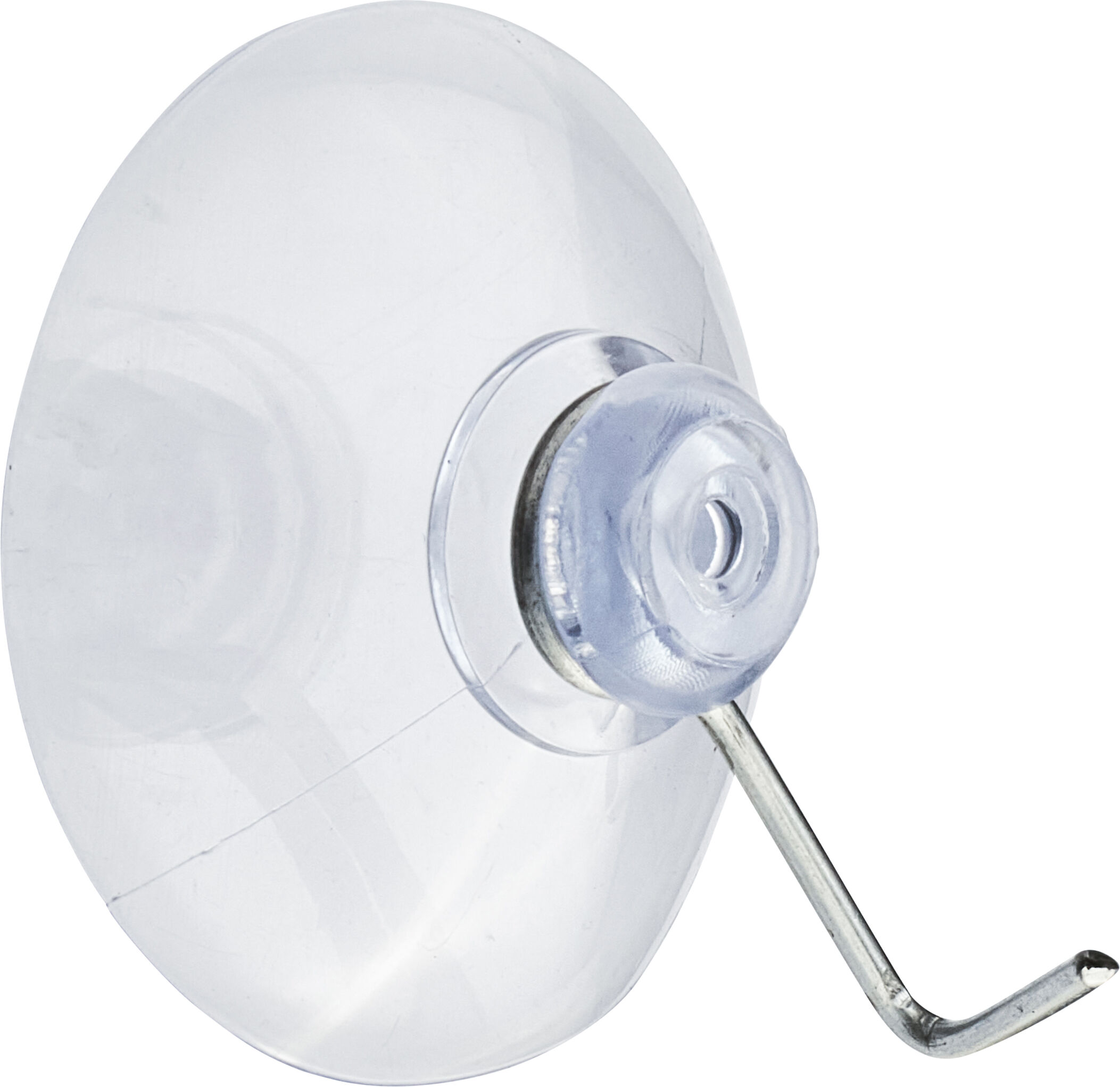 SPRINTIS 100 Unidades - Ventosas con gancho 20 mm, PVC blando, transparente