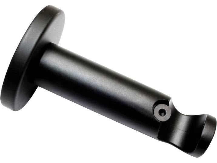 Träger GARDINIA Memphis , schwarz, Gardinenstangenhalterungen, Träger, Serie Einzelprogramm Memphis Ø 16 mm