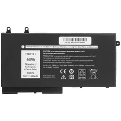 Mitsu DELL LATITUDE PRECISION 4000mAh 11,4V (4000 mAh), Notebook Akku, Schwarz