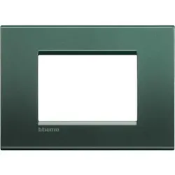 Legrand LNA4803PK Abdeckrahmen LIVINGLIGHT für Kompaktinstallation, 3-modulig, Farbe: Park