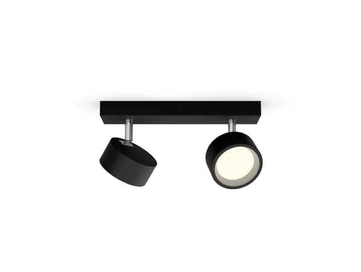 Philips\, spot Bracia 2x5.5W\, blanc chaud 2700K\, Noir