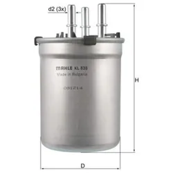 Kraftstofffilter MAHLE KL 838 für Audi A1