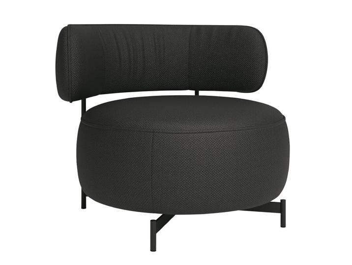Sessel 88 cm Stoffbezug stahlgrau