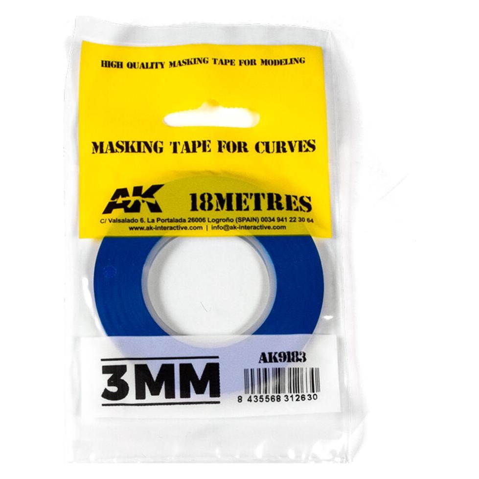 AK Interactive Blue masking Tape for curves 3 mm (AK9183)