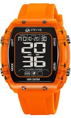 ModernMart Mens Waterproof Digital Sports Watch With Chronograph & Silicone Band 5
