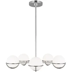 Elstead Lighting, Kronleuchter, Apollo LED Kronleuchter G9 5-fach Poliertes Nickel (81.30 cm)