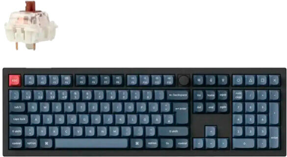 TECLADO MEC KEYCHRON V6 MAX WIRELESS BW