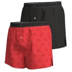 adidas Woven Boxershorts 2er Pack Herren - schwarz/rot - M