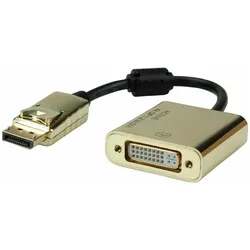 Roline DisplayPort — DVI, Video Adapter, Gold