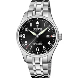 Festina Automatik Herren Automatik F20151/D - schwarz,silber - 43.5mm