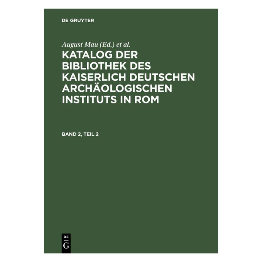 De Gruyter Katalog der Bibliothek des Kaiserlich D (67776179)