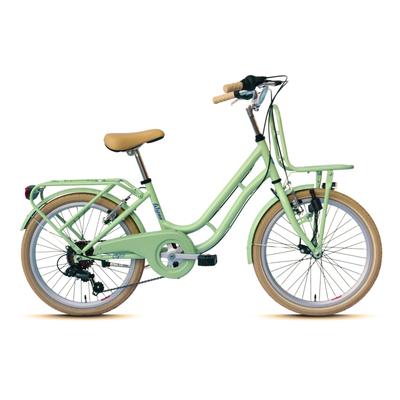 Kinderfahrrad WYNN "Kinderfahrrad 20 Zoll Shimano Tourney 6 Gang V-Brake Kinder KID1.0" Gr. 30, grün, Fahrräder, Kinder, 30cm, 20 Zoll (50,80cm) hinten: 20 Zoll (50,80cm)