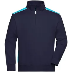 Sweatshirt "JN868" - XS - navy/turquoise