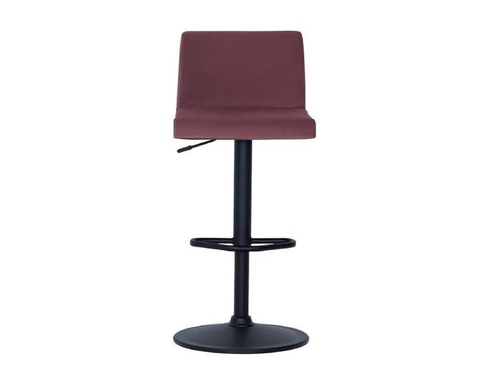 JVmoebel Barhocker Rosa Designer Barhocker aus Stoff mit poliertem Metallgestell (1 St., 1x Barhocker), Made in Europa