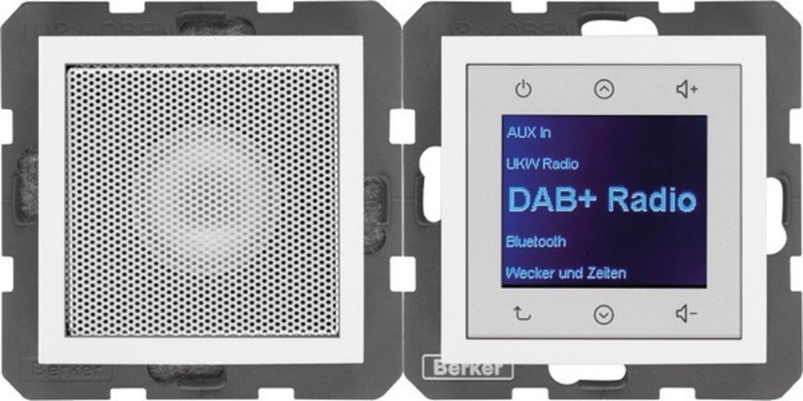 Berker Radio met luidspreker en DAB+ ontvanger, Model 1/B.x, Glanzend
