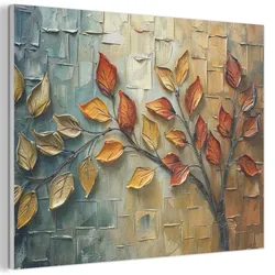 AKUSTIKBILD Baum - Abstrakt - Natur - Kunst Gemälde 80x60 cm