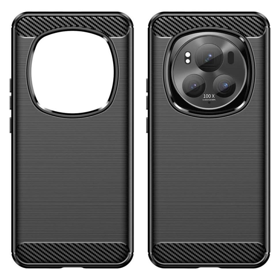 Cover-Discount Honor Magic6 Pro - Metall Carbon Look Hülle schwarz (Honor Magic6 Pro) (660181955A)