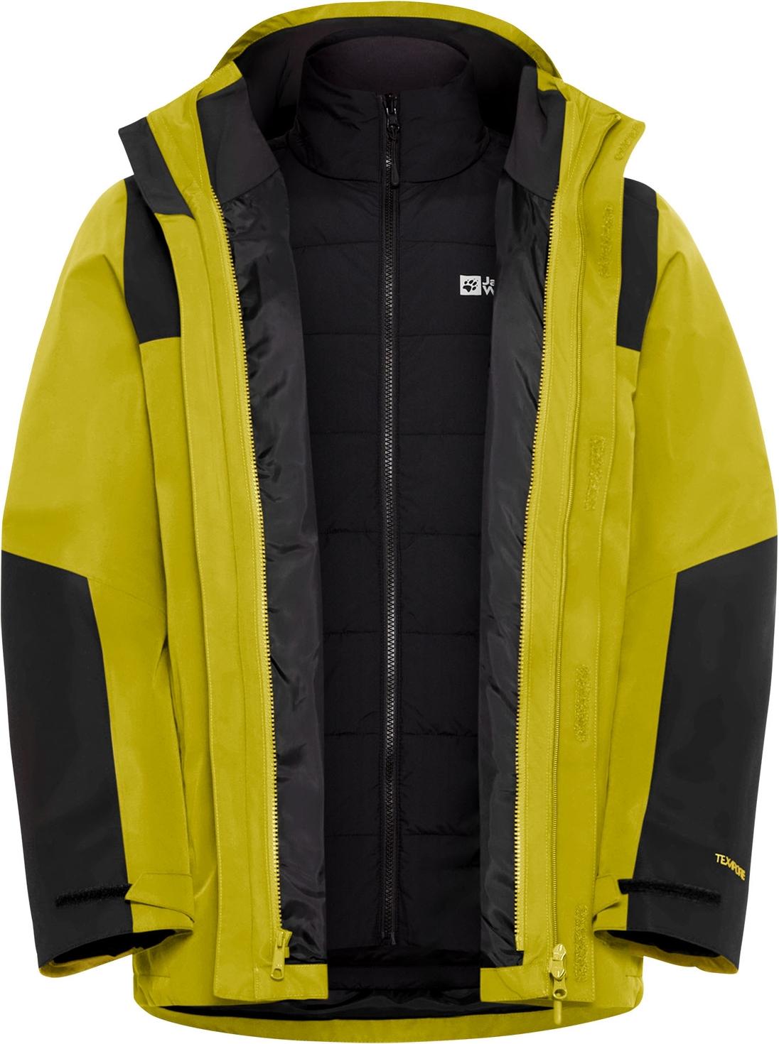 Jack Wolfskin Herren Jasper 3in1 Jacke chartreuse M