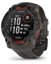 Garmin Sportuhr Instinct 3 Solar Schwarz/Kohle Smart Watch (010-02935-00)